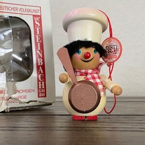 Steinbach Chef Ornament with Red and White Accents